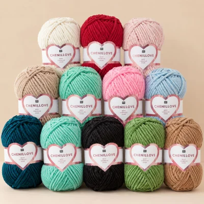 Fil à tricoter Chenillove Rico Design - 14 couleurs