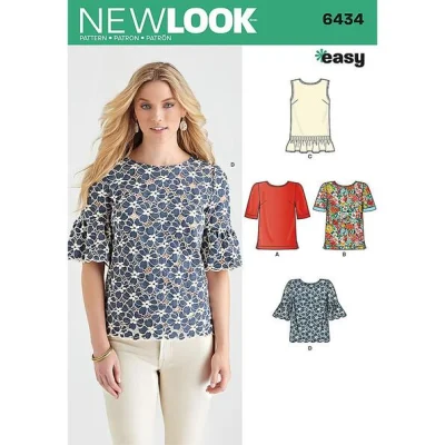 Patron New Look 6434 Blouse