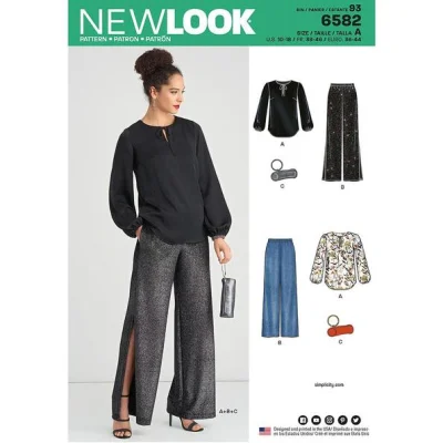 Patron New Look 6582 Pantalons &amp; Accessoires