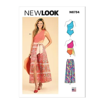 Patron New Look 6734 Maillot
