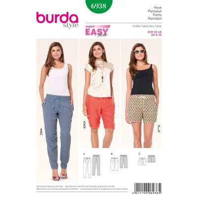 Patron Burda 6938 Pantalon