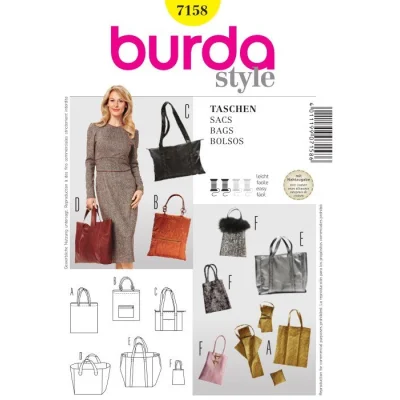 Patron Burda 7158 Sacs
