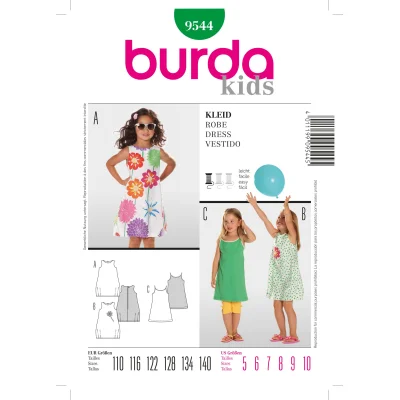 Patron Burda 9544 Robe