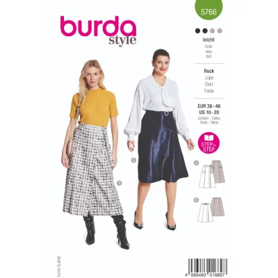 Patron Burda 5766 Jupe