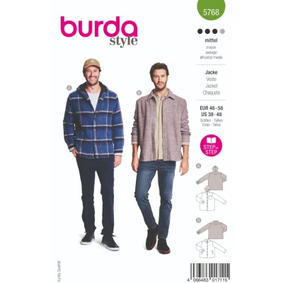 Patron Burda 5768 Veste