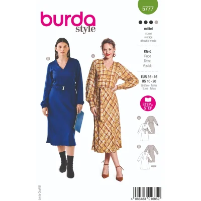 Patron Burda 5777 Robe