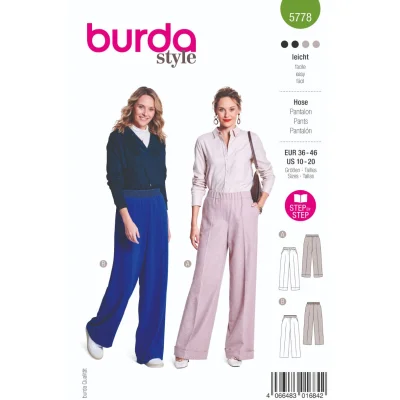Patron Burda 5778 Pantalon