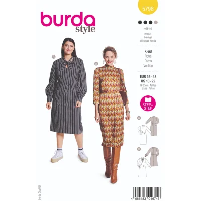 Patron Burda 5798 Robe