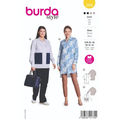 Patron Burda 5800 Blouse