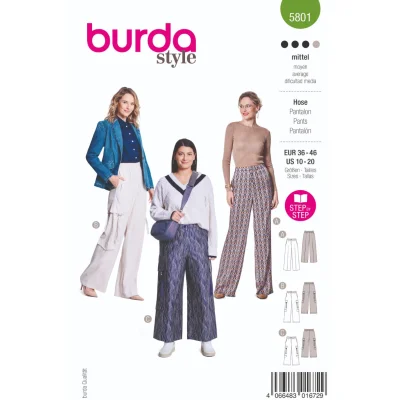 Patron Burda 5801 Pantalon