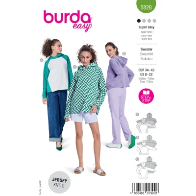 Patron Burda Style 5828 Sweatshirt