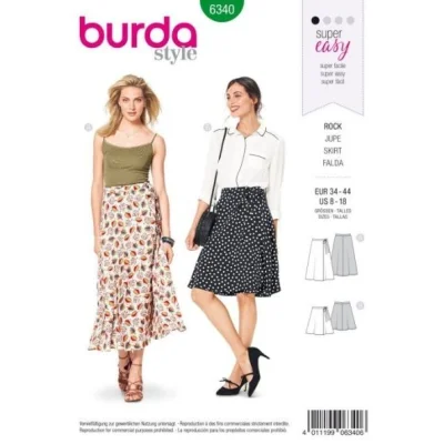 Patron Burda 6340 Jupe