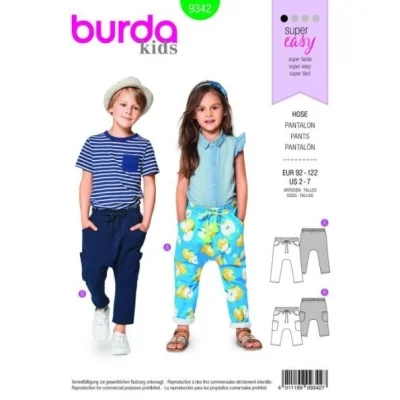 Patron Burda 9342 Pantalon Enfant