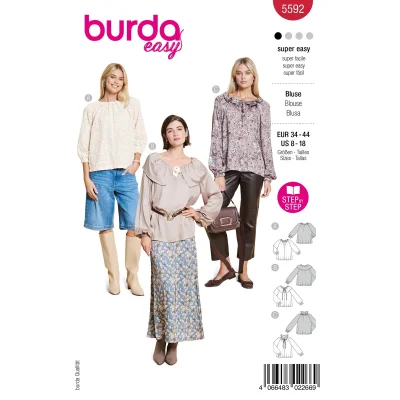 Patron Burda 5592 Chemisier