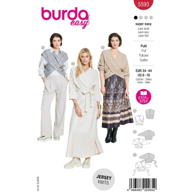 Patron Burda 5593 Pull et Veste