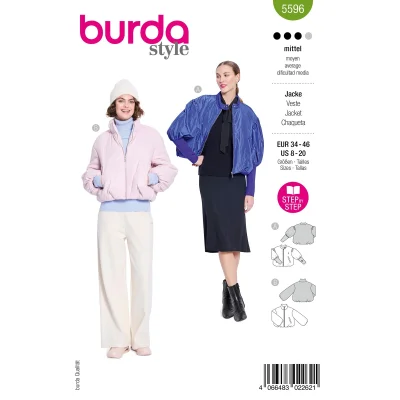 Patron Burda 5596 Veste
