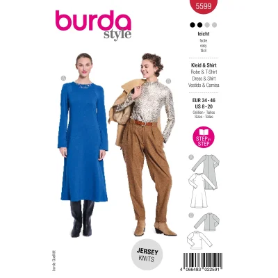 Patron Burda 5599 Robe et Chemise