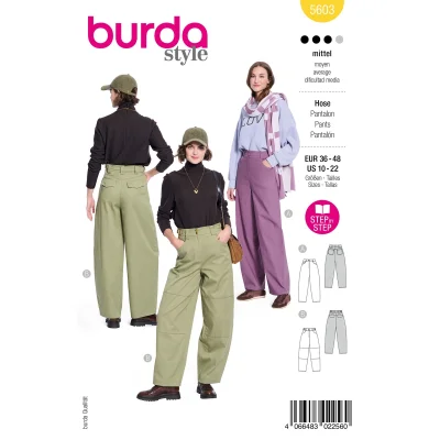Patron Burda 5603 Pantalon