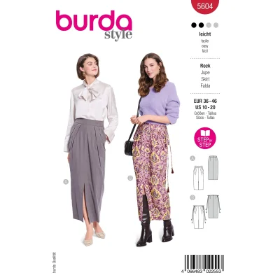 Patron Burda 5604 Jupe