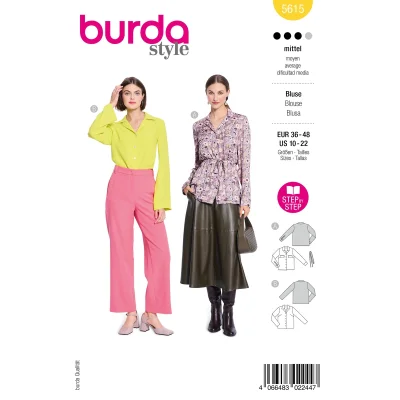 Patron Burda 5615 Chemisier