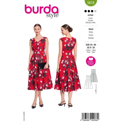 Patron Burda 5618 Robe