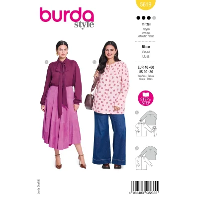 Patron Burda 5619 Chemisier