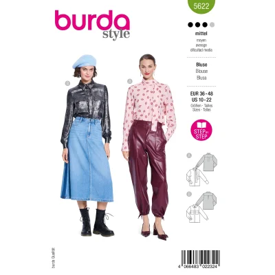 Patron Burda 5622 Chemisier