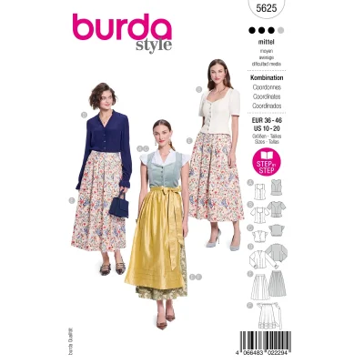 Patron Burda 5625 Chemisier