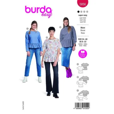 Patron Burda 5856 Blouse