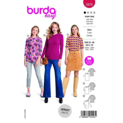 Patron Burda 5876 T-shirt