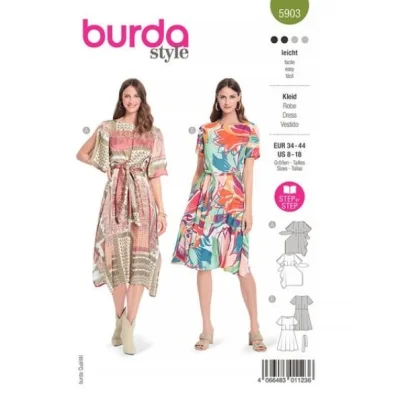 Patron Burda 5903 Robe