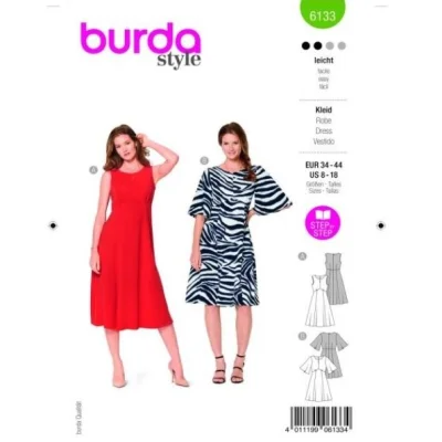 Patron Burda 6133 Robe