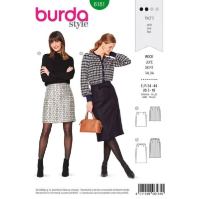 Patron Burda 6181 Jupe