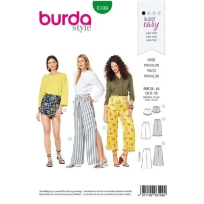 Patron Burda 6199 Pantalon
