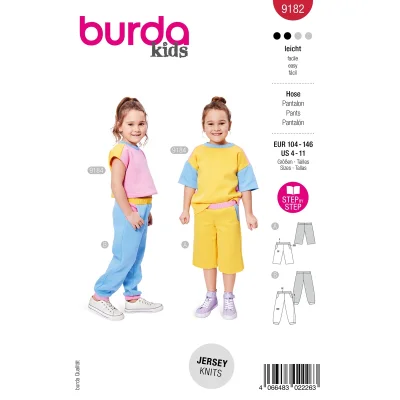 Patron Burda 9182 Pantalon
