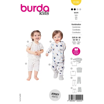 Patron Burda 9186 Sweatshirt et Pantalon