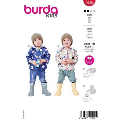 Patron Burda 9188 Veste
