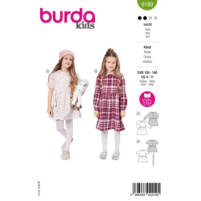 Patron Burda 9189 Robe