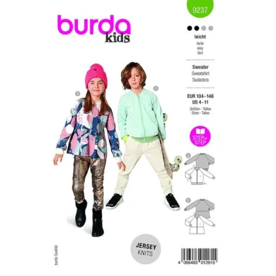 Patron Burda 9237 Sweatshirt
