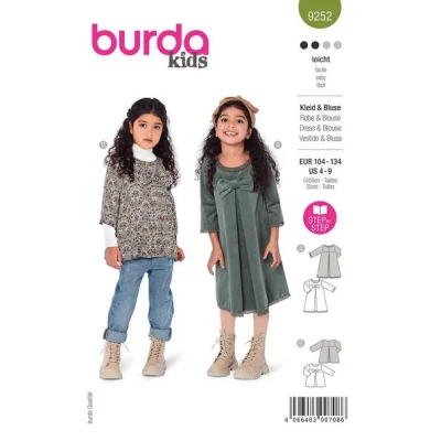 Patron Burda 9252 Robe &amp; Blouse