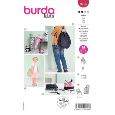 Patron Burda 9256 Accessoires scolaires