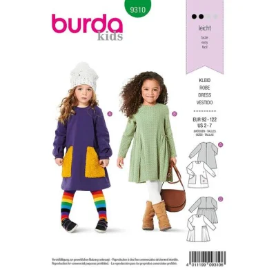 Patron Burda 9310 Robe