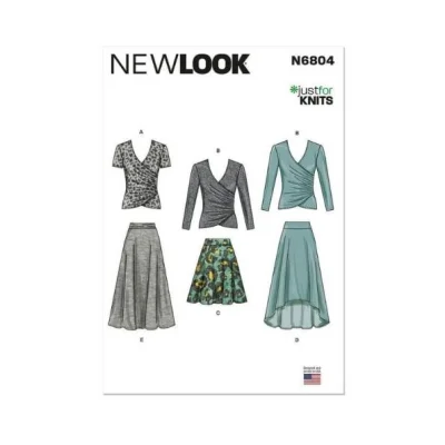 Patron New Look 6804 Hauts et jupes