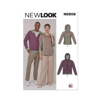 Patron New Look 6806 Sweats à capuche