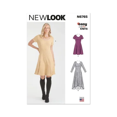 Patron New Look  6765 Robe en tricot