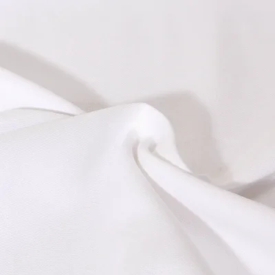 Tissu Toile de Coton aspect Lin Aubiane uni Blanc - Par 10 cm