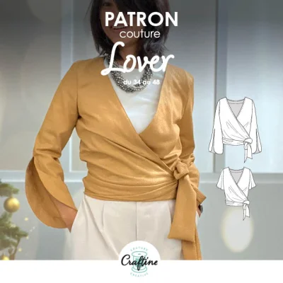Patron Craftine Blouse Cache-coeur Lover
