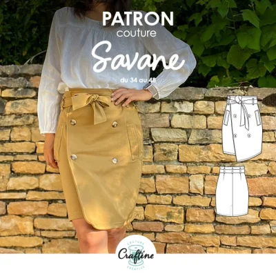 Patron Craftine Jupe Savane