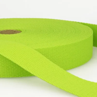 Sangle Coton 30 mm Vert x1m