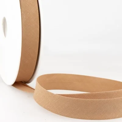 Biais replié tout textile Cassonade 20 mm  x1m